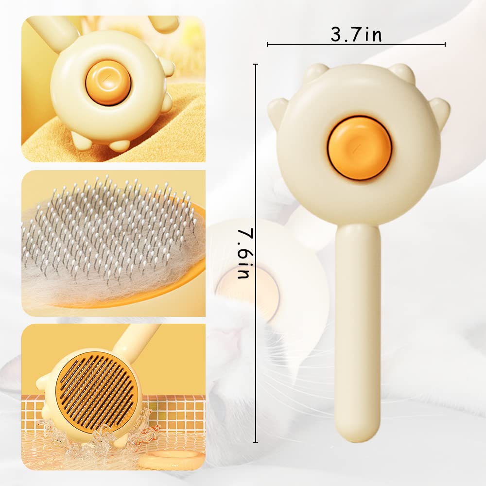 Self-Cleaning Deshedding Brush
