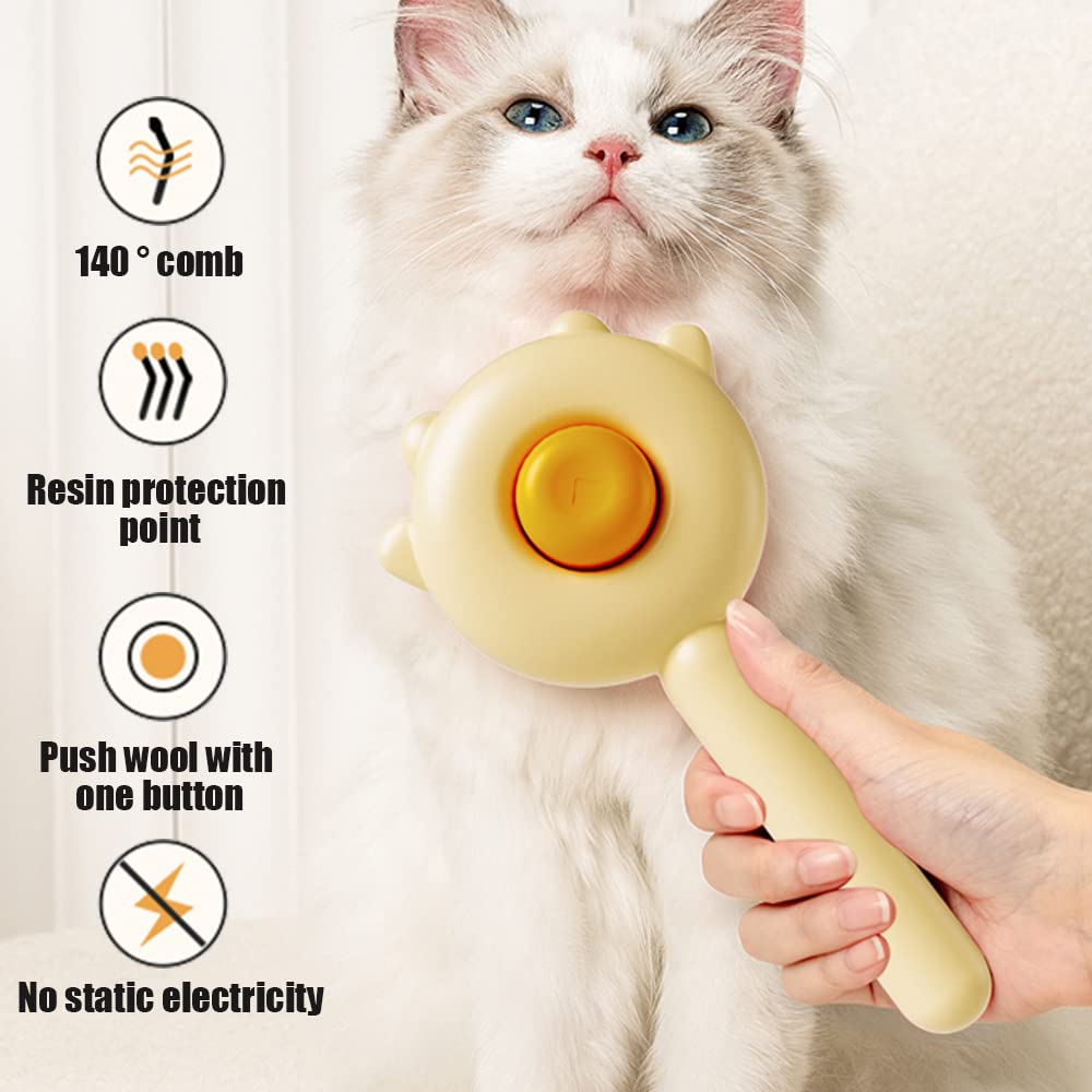 Self-Cleaning Deshedding Brush