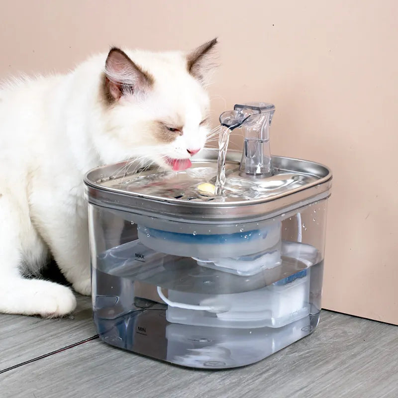 Whisper 2.2L Filtered Water Fountain for Cats & Small Dogs