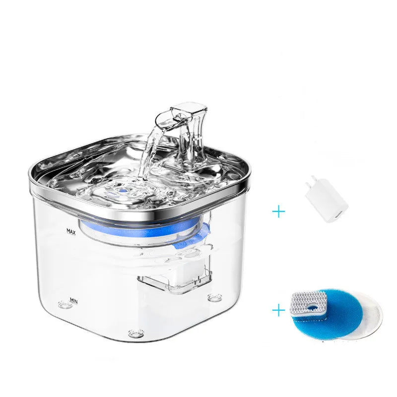 Whisper 2.2L Filtered Water Fountain for Cats & Small Dogs