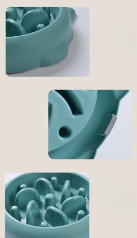 Slow feeder bowl for cats and dogs with maze design
