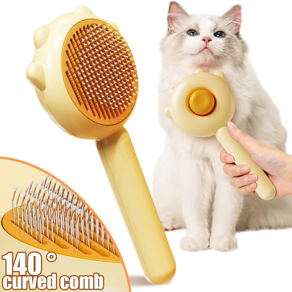 Self-Cleaning Deshedding Brush