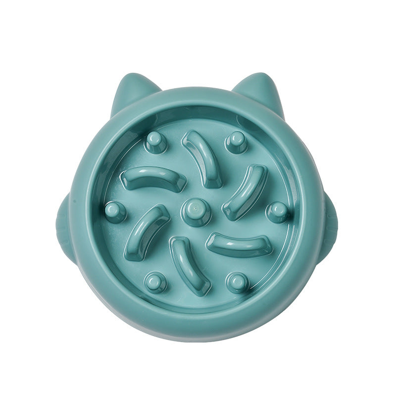 Slow feeder bowl for cats and dogs with maze design