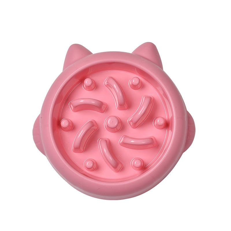 Slow feeder bowl for cats and dogs with maze design