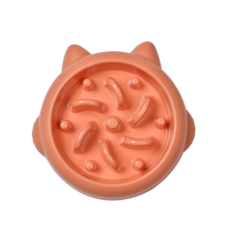 Slow feeder bowl for cats and dogs with maze design